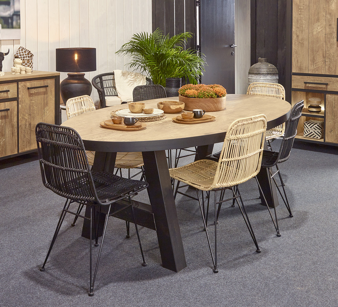 Chaise moderne en bois de teck, mobilier de salle à manger