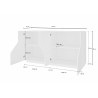 Buffet/bahut moderne 160 cm Alienor