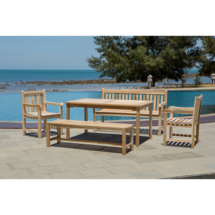 Banc pliable Market - Naturel - 150cm