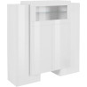 Meuble de rangement moderne H 135 cm Gisela