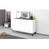 Buffet/bahut 120 cm moderne 3 portes/1 tiroir Shine