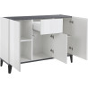 Buffet/bahut 120 cm moderne 3 portes/1 tiroir Shine