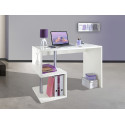 Bureau droit moderne 100 cm blanc laqué brillant Celtic