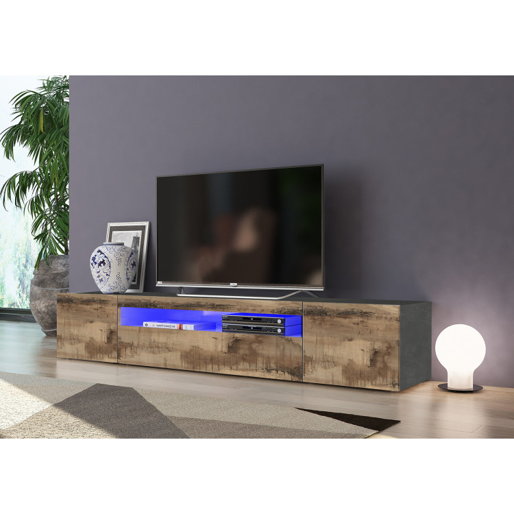 Meuble TV moderne 200 cm Indila