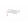 Bureau bench 2 personnes avec trappe Soft Closing Activity