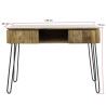 Console style industriel en bois de manguier Horizon