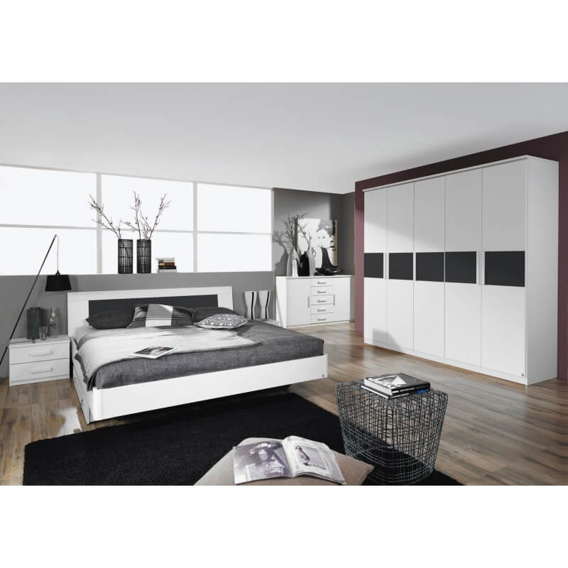 Chambre adulte design blanche Carcassonne | Matelpro