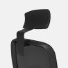 Fauteuil de bureau coque noir en tissu Moovie