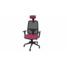 Fauteuil de bureau coque noir en tissu Moovie