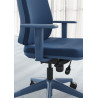 Fauteuil de bureau coque bleu en tissu Moovie