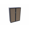 Armoire à rideaux penderie métallique monobloc L 120 cm Niger