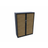 Armoire à rideaux penderie métallique monobloc L 120 cm Niger