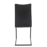 Chaises de salle à manger modernes en velours noir Jousia (lot de 2)