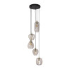 Suspension moderne 5 lampes en verre Patsy