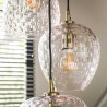 Suspension moderne 5 lampes en verre Patsy