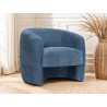 Fauteuil cabriolet moderne en tissu Louise