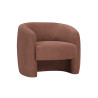 Fauteuil cabriolet moderne en tissu Louise