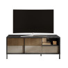 Meuble TV 156 cm chêne mercure/gris argile Evoria