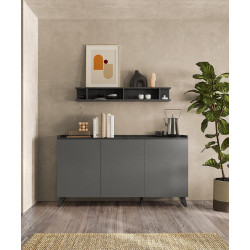 Buffet/bahut moderne 181 cm bronze/mercure Tristan