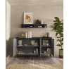 Buffet/bahut moderne 181 cm bronze/mercure Tristan