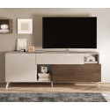 Meuble tv 180 cm chêne mercure/cachemire Minorka