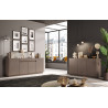 Buffet/bahut 4 portes 205 cm bronze/chêne mercure Fantastic