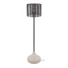 Lampadaire industriel en métal gris H 128 cm Trudie