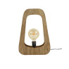 Lampe à poser naturel en bois de manguier massif H 50 cm Brio