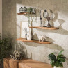 Etagère murale 60 cm en acacia massif naturel Estelle