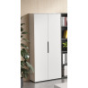 Armoire de bureau haute blanche 2 portes Maily