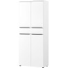 Armoire haute de bureau blanche 4 portes/1 tiroirs Maily