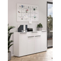 Armoire de bureau 4 portes/1 tiroir blanche Maily