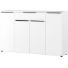 Armoire de bureau 4 portes/1 tiroir blanche Maily