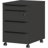 Caisson de bureau mobile graphite 4 tiroirs Maily