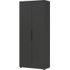 Armoire de bureau haute graphite 2 portes Maily