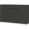 Armoire de bureau 4 portes/1 tiroir graphite Maily