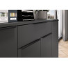 Armoire de bureau 4 portes/1 tiroir graphite Maily