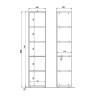 Etagère de bureau 5 compartiments graphite Maily