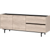 Buffet/bahut bas contemporain 162 cm chêne castello Horia