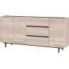 Buffet/bahut contemporain 190 cm chêne castello Horia