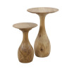 Tables d'appoint en acacia massif naturel Marguerite (lot de 2)