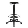 Tabouret ergonomique d'atelier en PU sur patins Sixty