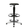 Tabouret ergonomique d'atelier en PU sur patins Sixty