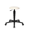 Tabouret ergonomique d'atelier en PU sur roulettes Sixty