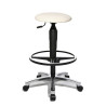 Tabouret ergonomique d'atelier en PU sur roulettes Sixty