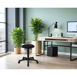 Tabouret ergonomique en tissu Balya