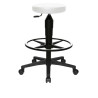 Tabouret d'atelier ergonomique en PU sur roulettes Seventy