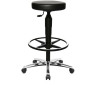 Tabouret d'atelier ergonomique en PU sur roulettes Seventy