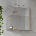 Miroir de salle de bain graphite avec éclairage Créteil