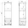 Ensemble de salle de bain moderne graphite 4 éléments Créteil